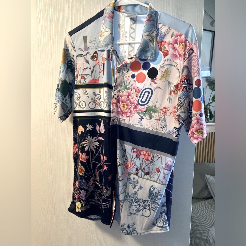 Floral Multicolor Casual Button Down Shirt